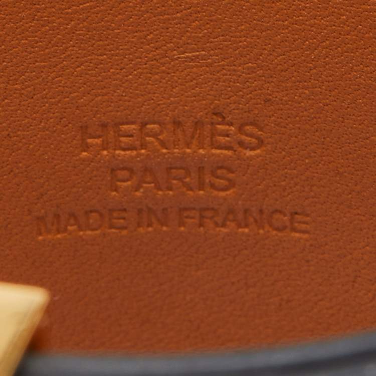 Pre Owned Hermès Black Leather Collier de Chien Cuff Bracelet S