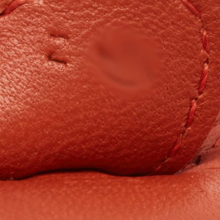 Pre Owned Hermes Cuivre Milo Leather Rodeo Bag Charm PM