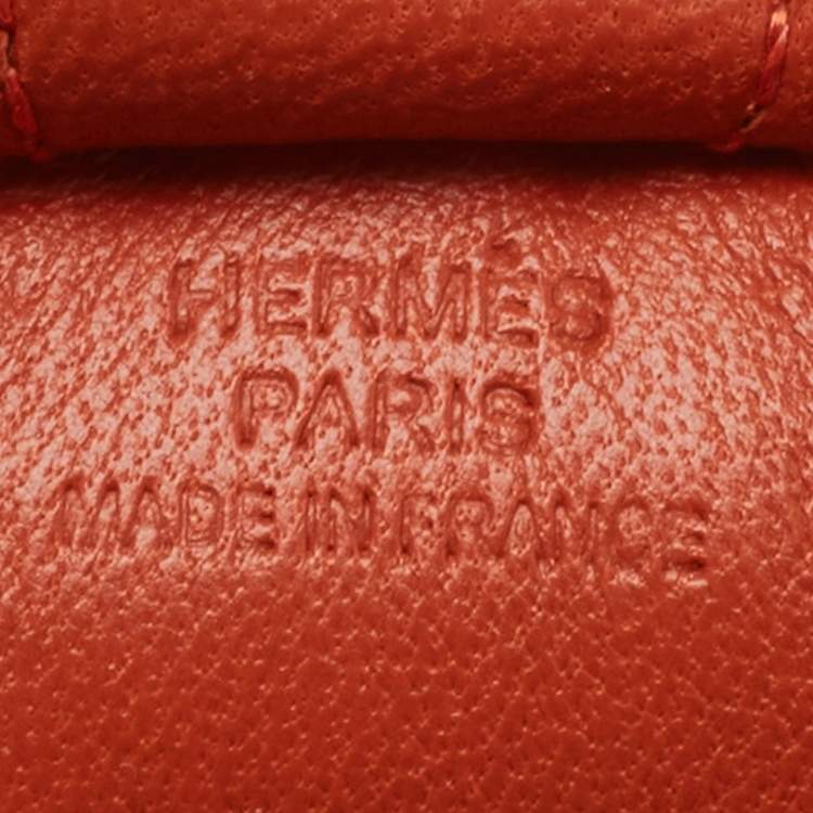 Pre Owned Hermes Cuivre Milo Leather Rodeo Bag Charm PM