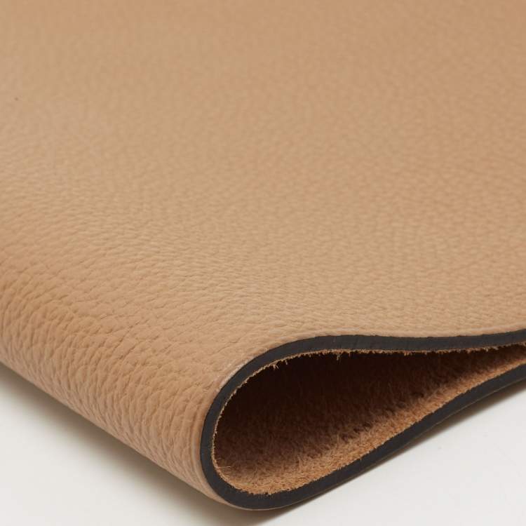 Pre Owned Hermes Chai Togo Leather Ulysse MM Notebook Cover