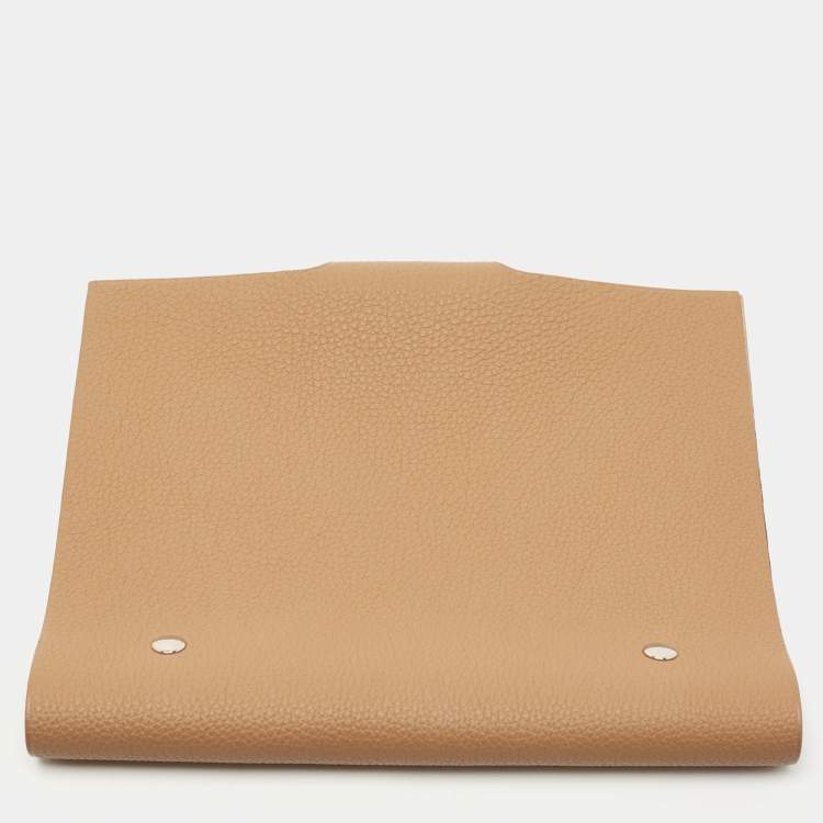 Pre Owned Hermes Chai Togo Leather Ulysse MM Notebook Cover