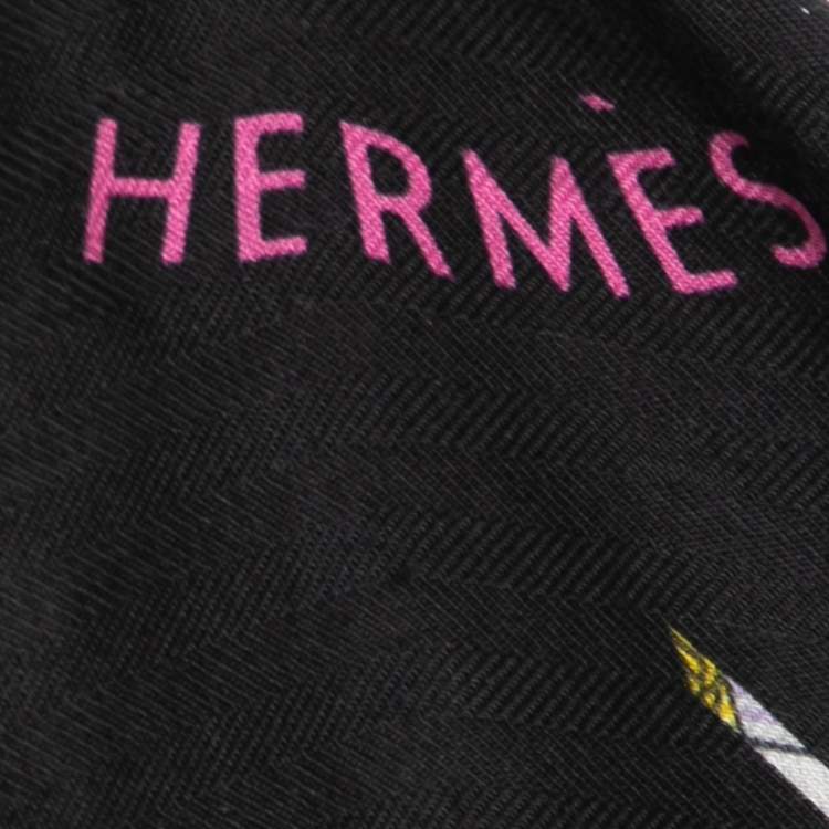 Pre Owned Hermes Multicolor Tout En Carre Losange Cashmere Silk Scarf