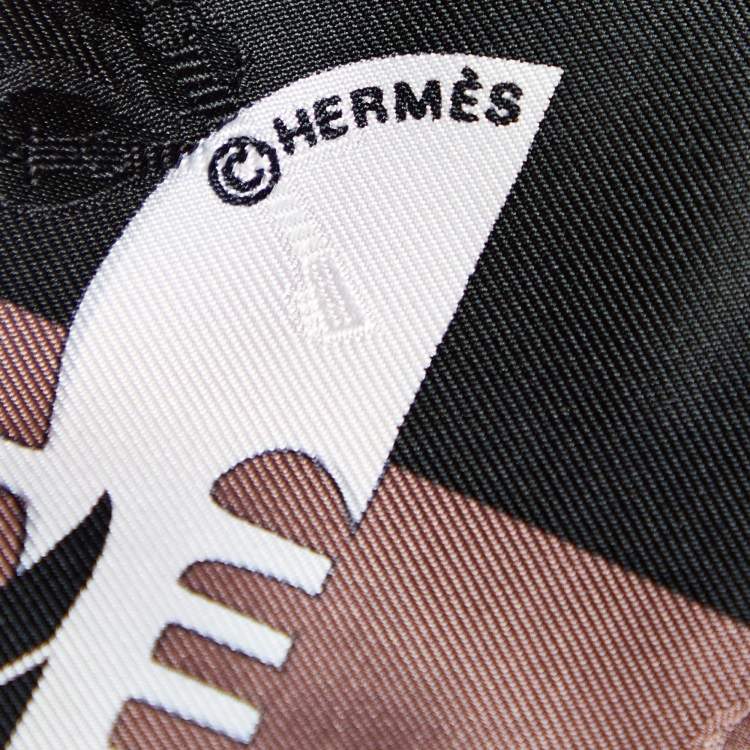 Pre Owned Hermes Multicolor Le Carnaval de Denise Printed Silk Square Scarf