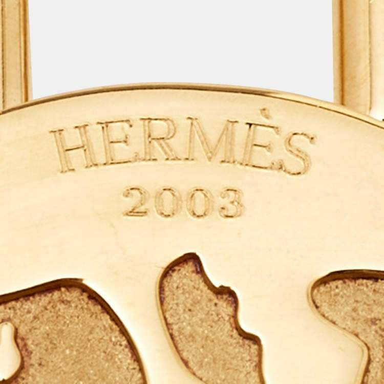 Pre Owned Hermès Gold Plated Année Mediterranee Cadena Padlock