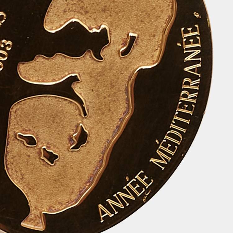 Pre Owned Hermès Gold Plated Année Mediterranee Cadena Padlock