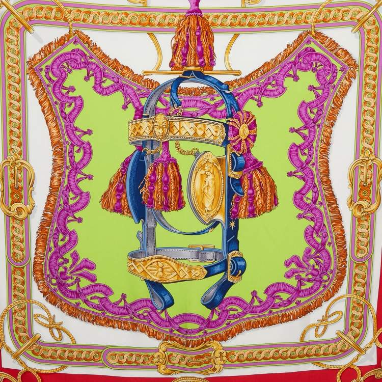 Pre Owned Hermès Multicolor Bride de Cour Silk Scarf