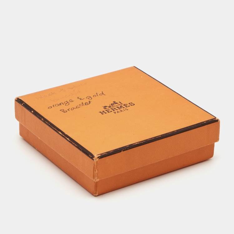 Pre Owned Hermès Black Enamel Palladium Plated Clic Clac H Bracelet