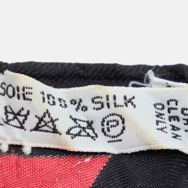 Pre Owned Hermes Multicolor Pierre D'Orient et D'occident Printed Silk Plisse Scarf