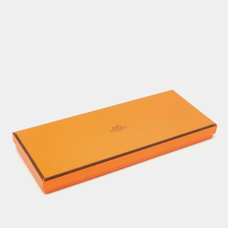 Pre Owned Hermes Black Lambskin Leather Soya Gloves 9