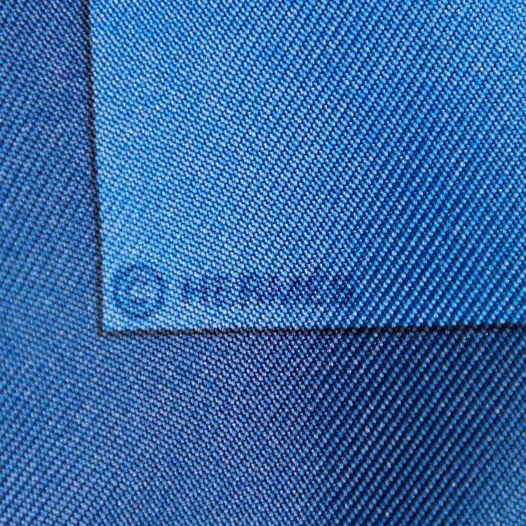 Pre Owned Hermes Navy Blue Ballet Dancer Printed Silk Square Handkerchief