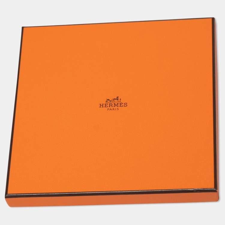 Pre Owned Hermes Multicolor Rose de Compas Silk Scarf