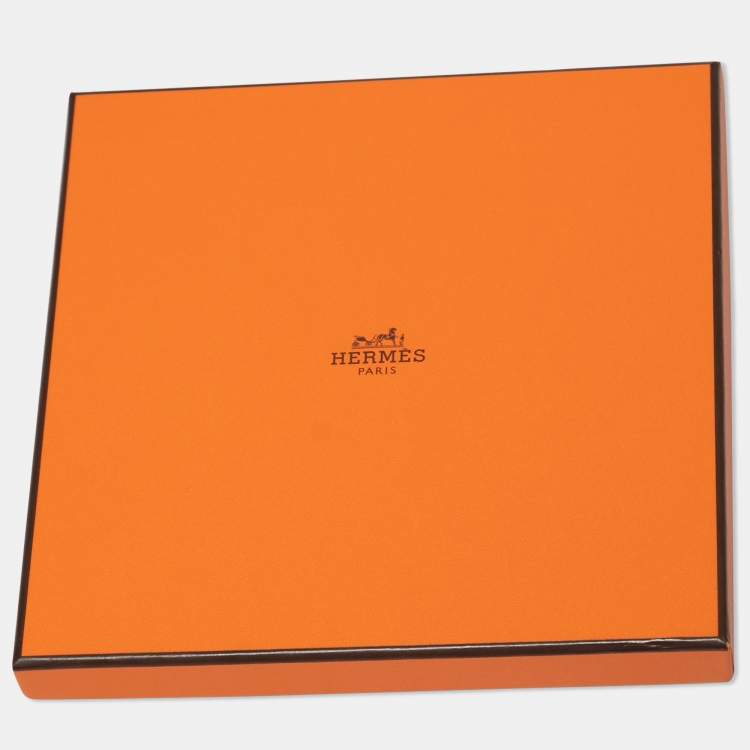 Pre Owned Hermes Yellow Dragonflies Silk Scarf