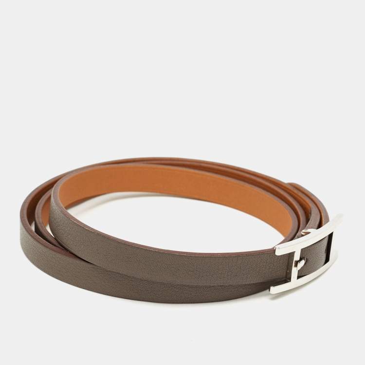 HERMÈS As de Coeur bracelet in Alezan Swift leather with Rose Gold -Ginza  Xiaoma – Authentic Hermès Boutique