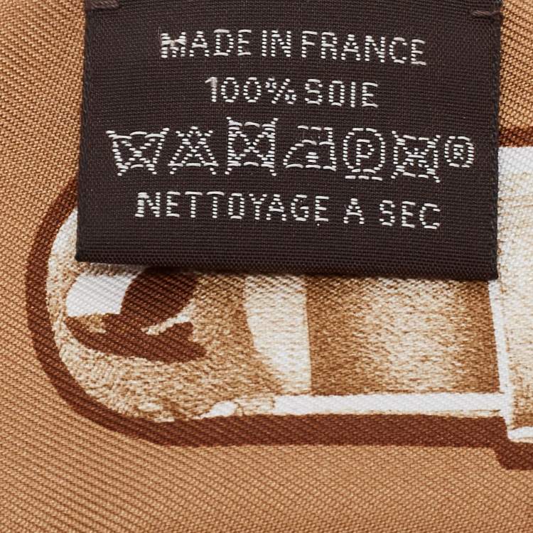 Pre Owned Hermes Brown Le Tresor De Medore Silk Twilly