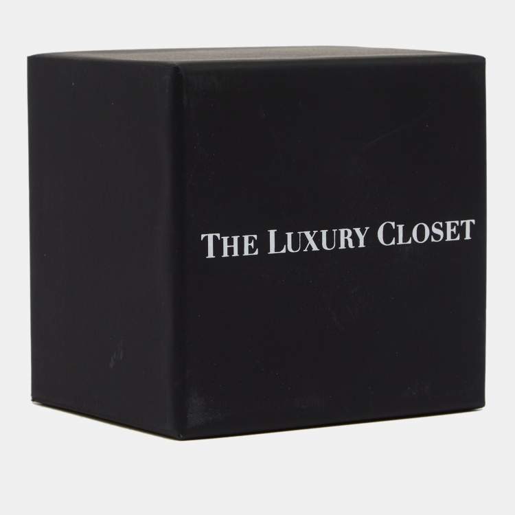 Pre Owned Hermes Brown Horn and White Leather Collar Necklace 