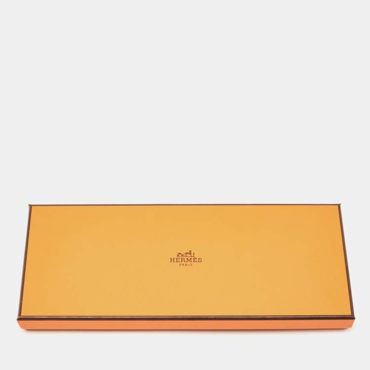 Pre Owned Hermes Orange/Celeste/Colvert Leather Rodeo Grigri Bag Charm GM