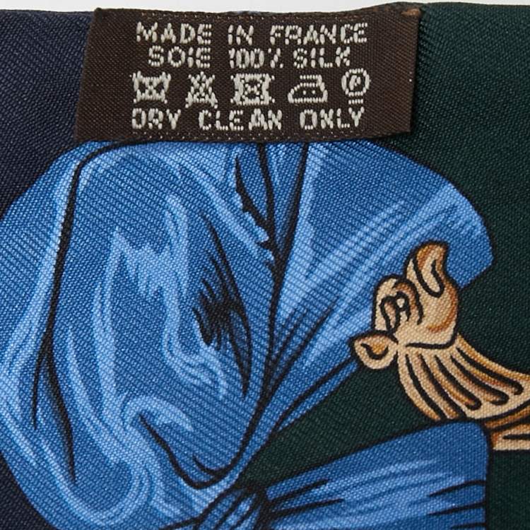 Pre Owned Hermes Marine Canard Cavalleria d'Etriers Silk Twilly