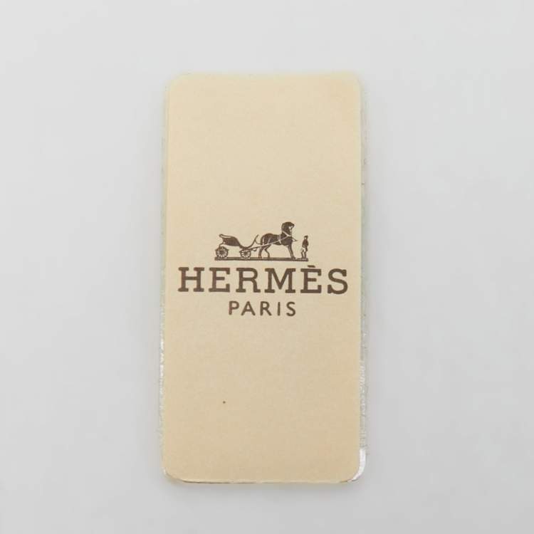 Pre Owned Hermes Violet/Bleu Cavalleria d'Etriers Silk Twilly