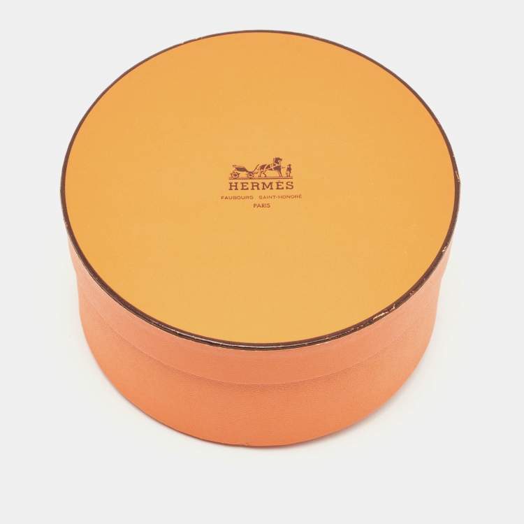 Pre Owned Hermes Navy Blue/Orange Sextants Silk Pleated Shawl