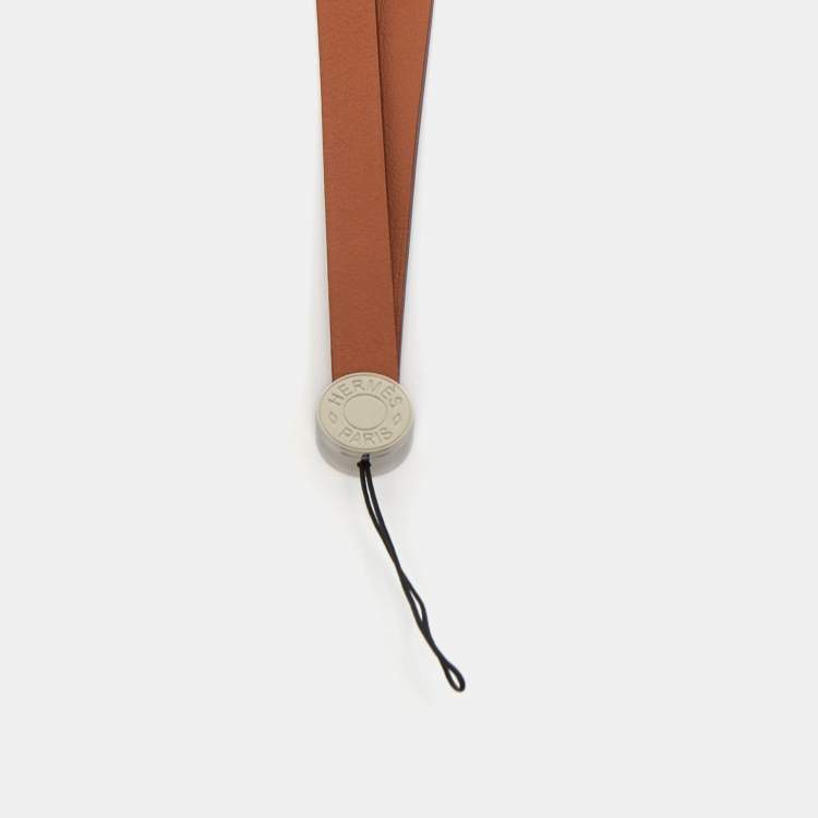 Pre Owned Hermes Natural Vache Hunter Lanyard