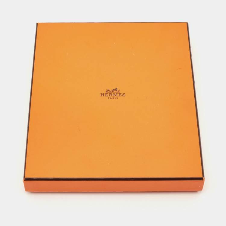 Pre Owned Hermès Pop H Enamel Sterling Silver Palladium Plated Necklace