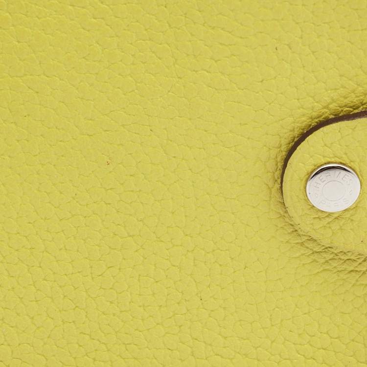 Pre Owned Hermes Kiwi Togo Leather Ulysse Mini Notebook
