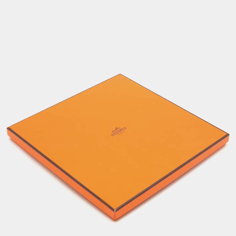 Pre Owned Hermès Green Tea for Two Printed Silk Square Scarf