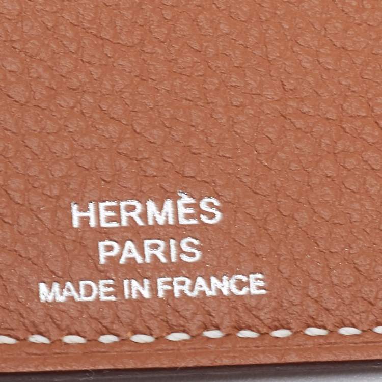 مملوكة مسبقًا Hermès Gold Evercolor Leather Ulysse Universal Notebook Cover