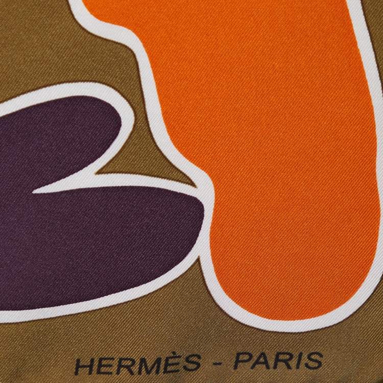 Pre Owned Hermès Multicolor Lilanga Printed Silk Square Scarf