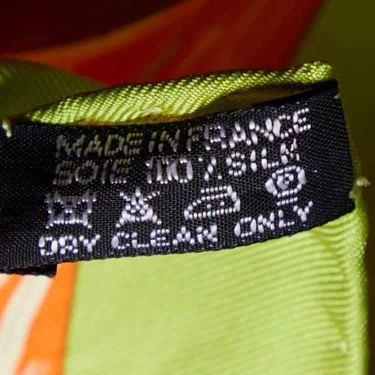 مملوكة مسبقًا Hermes Multicolor La Tour Eiffel S’envole Printed Silk Square Handkerchief