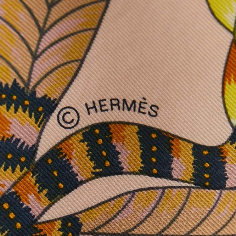 Pre Owned Hermès Multicolor The Savana Dance printed Silk Square Scarf
