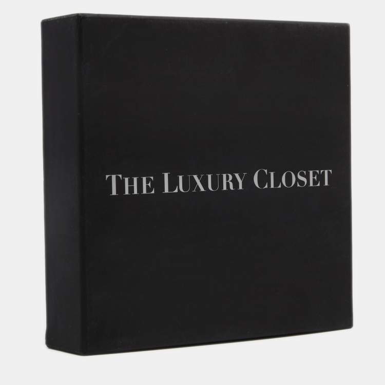 Pre Owned Hermès Pop H Orange Lacquered Gold Plated Stud Earrings