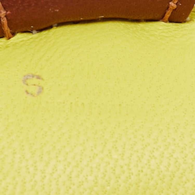 Pre Owned Hermes Lime/Menthe/Fauve Milo Leather GriGri Rodeo Bag Charm PM