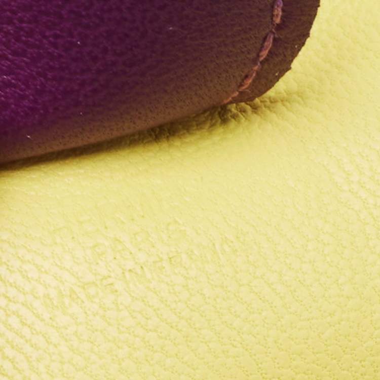 Pre Owned Hermes Bleu Aztec/Bleu Electrique/Soufre/Rose Shocking/Violet/Menthe Milo Leather GriGri Rodeo Bag Charm PM