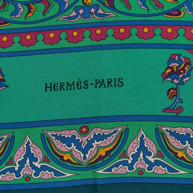 Pre Owned Hermes Multicolor Ciels Byzantins Silk Square Scarf