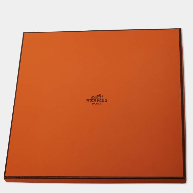 Pre Owned Hermès Bleu Jean Carres Volants Silk Scarf 45