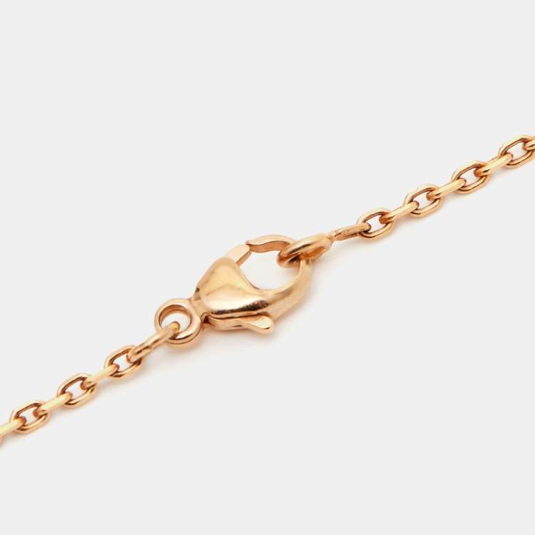 Pre Owned Hermès  Pop H Enamel Gold Plated Pendant Necklace