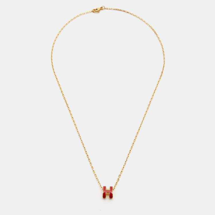 Hermes clearance enamel necklace