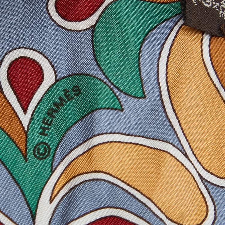 مملوكة مسبقًا Hermès Multicolor Print Silk Hippie Twilly