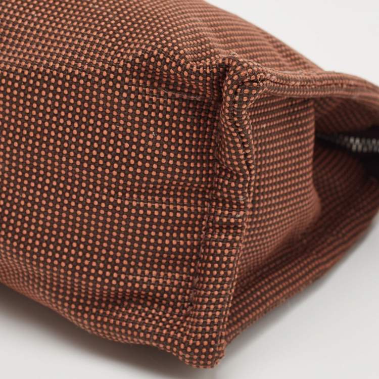 Pre Owned Hermes Brown Canvas Herline Pouch