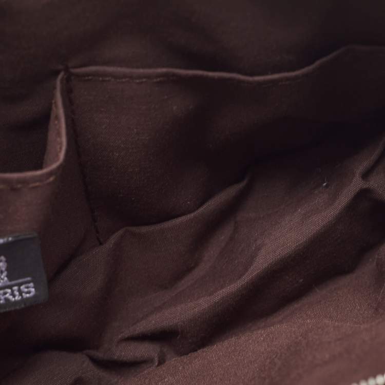 Pre Owned Hermes Brown Canvas Herline Pouch