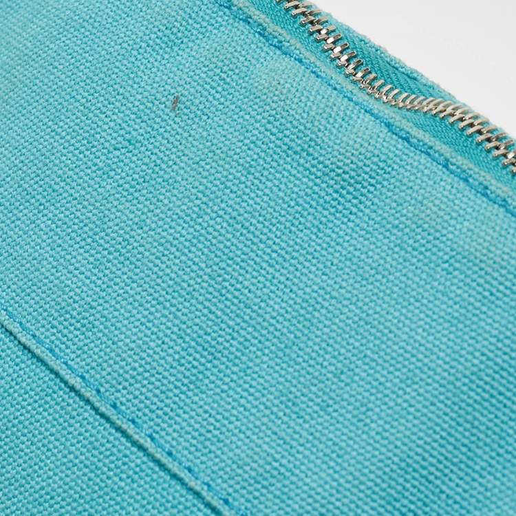 Pre Owned Hermes Bleu Horizon Canvas Mini Bolide Case