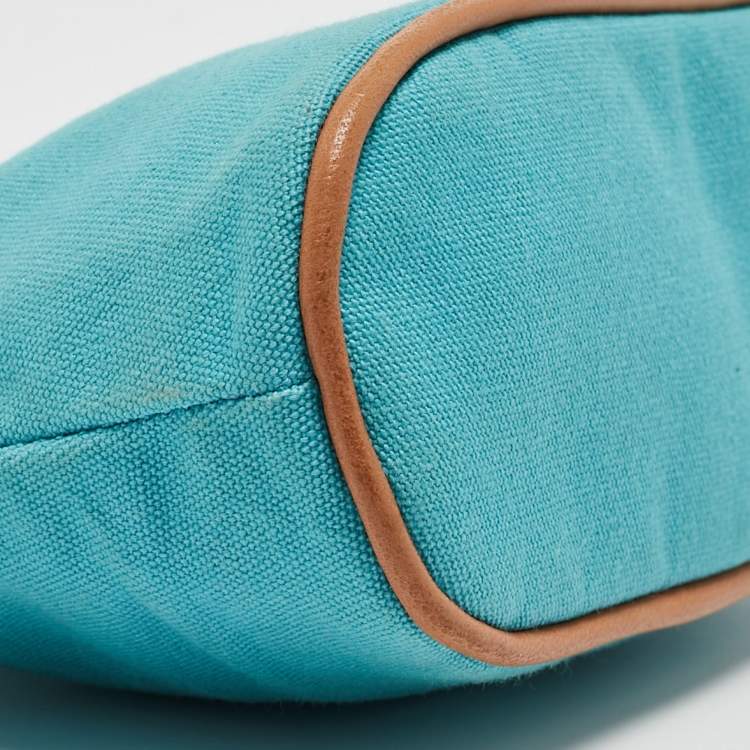 Pre Owned Hermes Bleu Horizon Canvas Mini Bolide Case