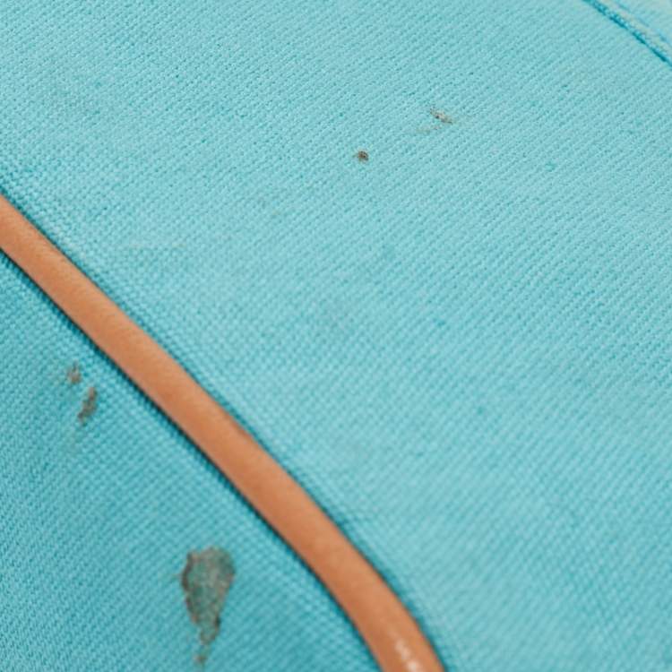 Pre Owned Hermes Bleu Horizon Canvas Mini Bolide Case