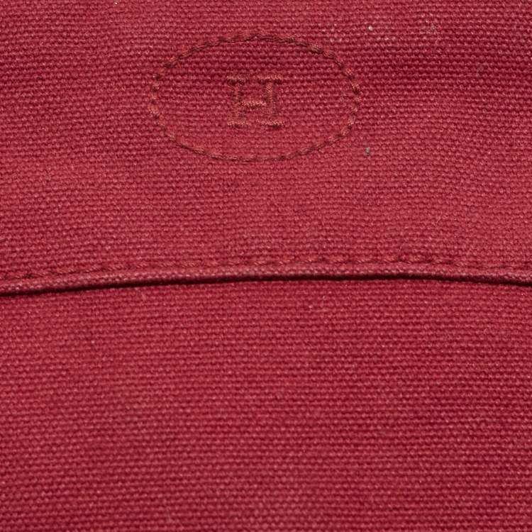 مملوكة مسبقًا Hermes Rouge Canvas Mini Mini Bolide Case