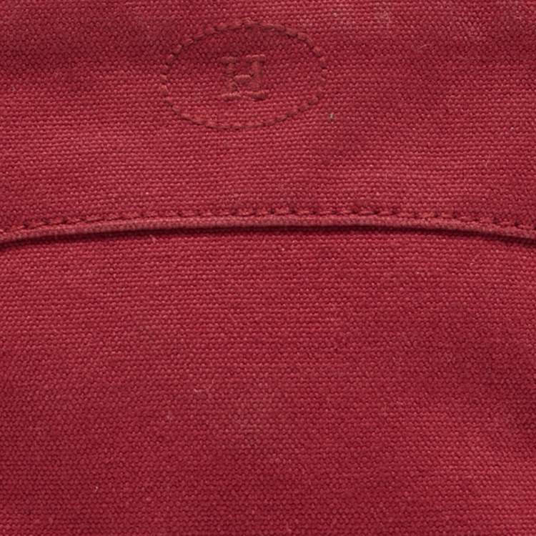 مملوكة مسبقًا Hermes Rouge Canvas Mini Mini Bolide Case