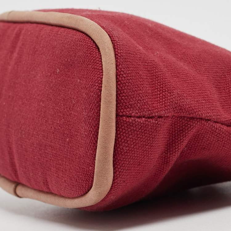 مملوكة مسبقًا Hermes Rouge Canvas Mini Mini Bolide Case