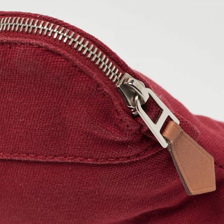 مملوكة مسبقًا Hermes Rouge Canvas Mini Mini Bolide Case