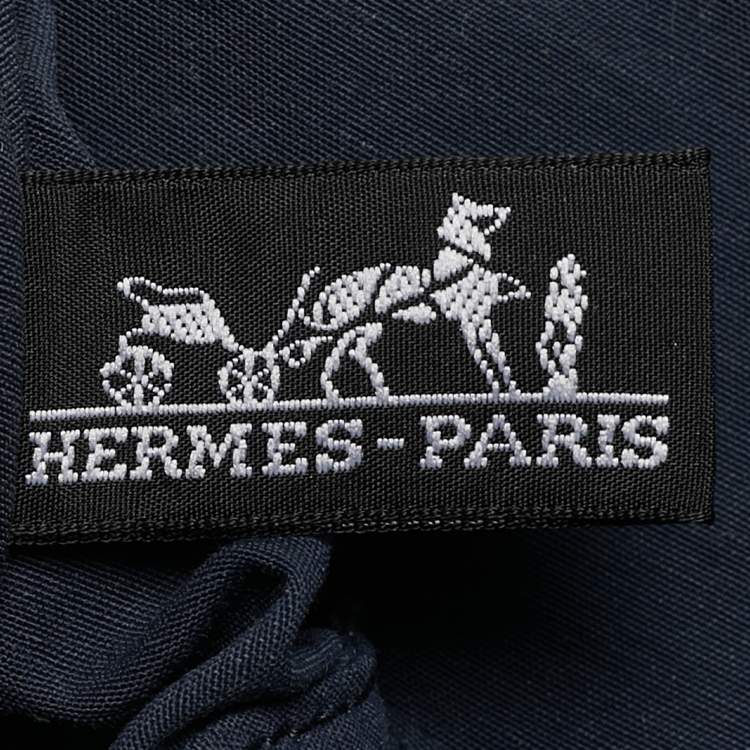 Pre Owned Hermes Bleu Indigo Canvas Bolide Case