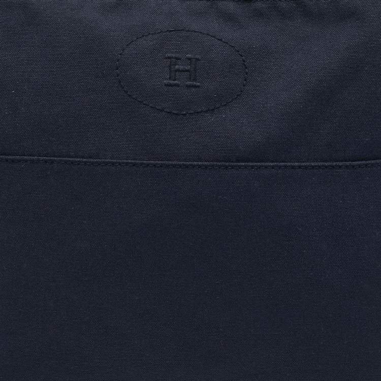 Pre Owned Hermes Bleu Indigo Canvas Bolide Case